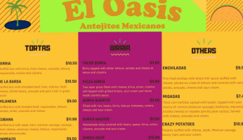 El Oasis menu