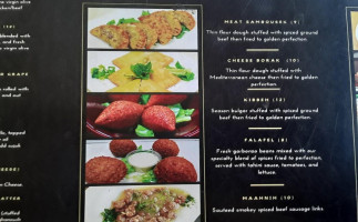 The Garden Mediterranean Cafe menu