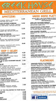 Greek House Grill menu