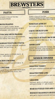 Brewsters Grill menu