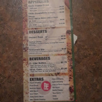 Gary's Pizza menu