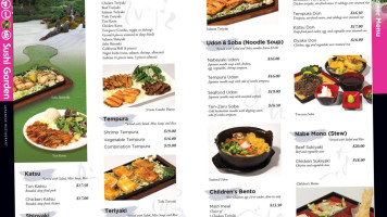 Sushi Garden Scotts Valley menu