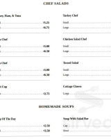 Mc Govern's Club And menu