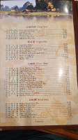 Sun China menu