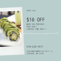 Sushi Call food