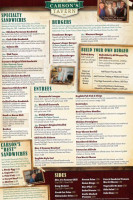 Carson's Tavern menu