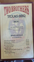 Two Brothers Mexican Bbq menu