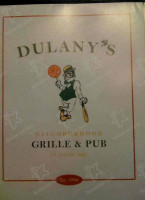 Dulanys Pub And Grille menu