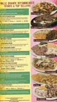 Valle Grande Mexican Grill menu