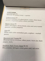 The Tennessee Truffle menu
