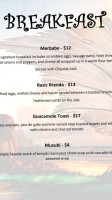 Mermaid Grotto Cafe And Boutique menu