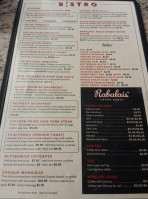 Rabalais Bistro menu