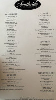 Southside Steakhouse menu