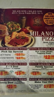 Milano's Pizza menu