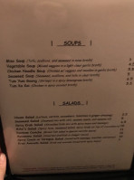 Kevin's Sushi Thai menu