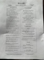 Kellari Taverna menu