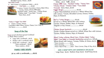 Good Life Health Foods Deli menu