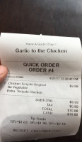 Garlic To The Chicken menu