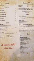 La Morena Bbq menu
