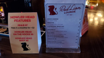 Red Lion Lounge food