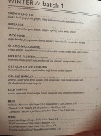 The Good Lion menu