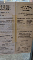 1927 S'mores Company menu