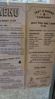 1927 S'mores Company menu
