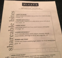 Mckay's menu