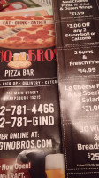 Gino Bros Pizza inside