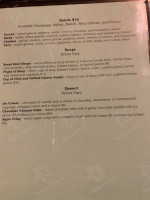 Edgewood Winery And Event Center menu