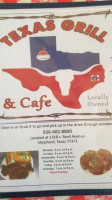 Texas Grill And Cafe menu