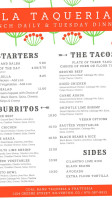 Coal Bank Taqueria menu