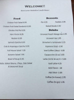 The Bradford Eatery Bakeshop menu