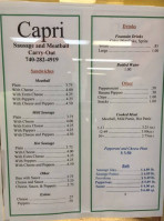 Capri Sausage And Meatball menu