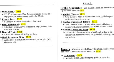 Tlc Foods Lake Llc menu