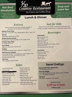 5 And 20 Country Kitchen menu