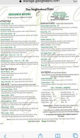 Grounds Bistro And Cafe menu