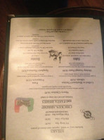 Teller House menu