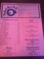Baker's Port Hole Bar, Restaurant Liquor Store menu