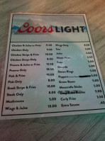 Bob's Tavern menu