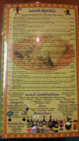 Fiesta Mexicana menu