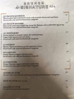 Alpin Bistro menu