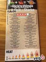 Dick's Wings And Grill Starke menu