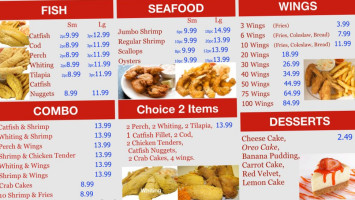 Off The Hook Seafood menu