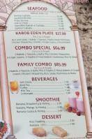 New Kabob Eden menu