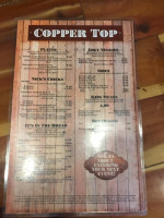Copper Top menu