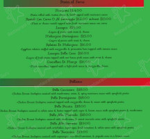 Sorrento And Pizza menu