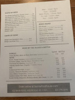 Barrow Food House menu