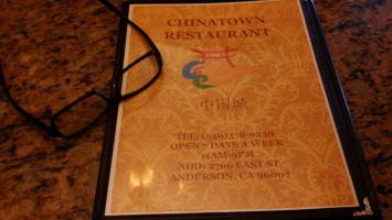 Chinatown menu