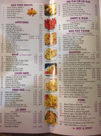 Asian Taste menu